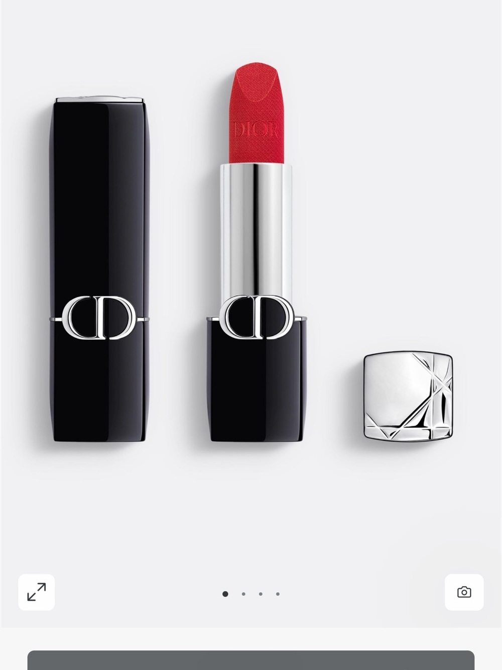 Dior Lipstick — Vibrant Coral-Red